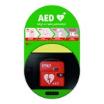 Szafka zewnętrzna kapsuła DefibSafe 3 z tablicą  i zasilaczem.
