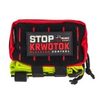 Zestaw ratowniczy STOP KRWOTOK PRO saszetka czerwona z opaską fluo