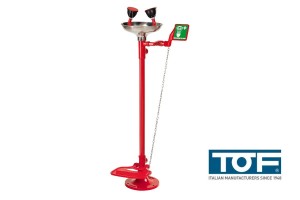 Oczomyjka stojąca z misą ze stali nierdzewnej - uruchamiana ręcznie i nożnie TOF 1100/330X