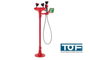 Oczomyjka stojąca z misą i dodatkową głowicą na wężu TOF 1100/325